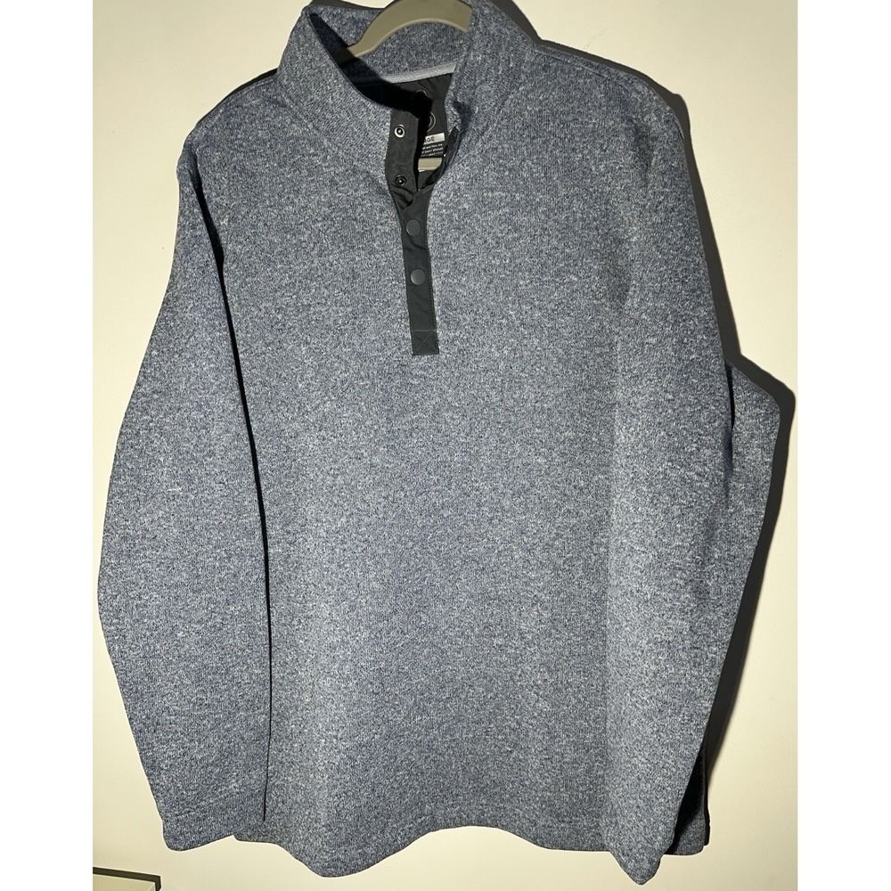 Swannies Wolff Fleece 1/4 Snap Pullover Mens 2XL Gray Performance Sweatshirt